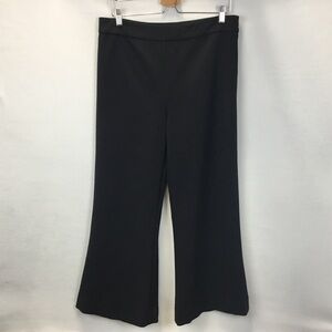 Reformation Tanya Knit Pants Flare Leg Cropped Stretch Size L Minimalist Chic
